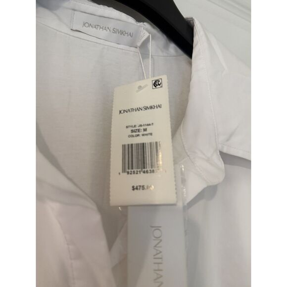 SIMKHAI Jazz Core Cotton Poplin Pintuck Midi-Dress - Picture 7 of 12